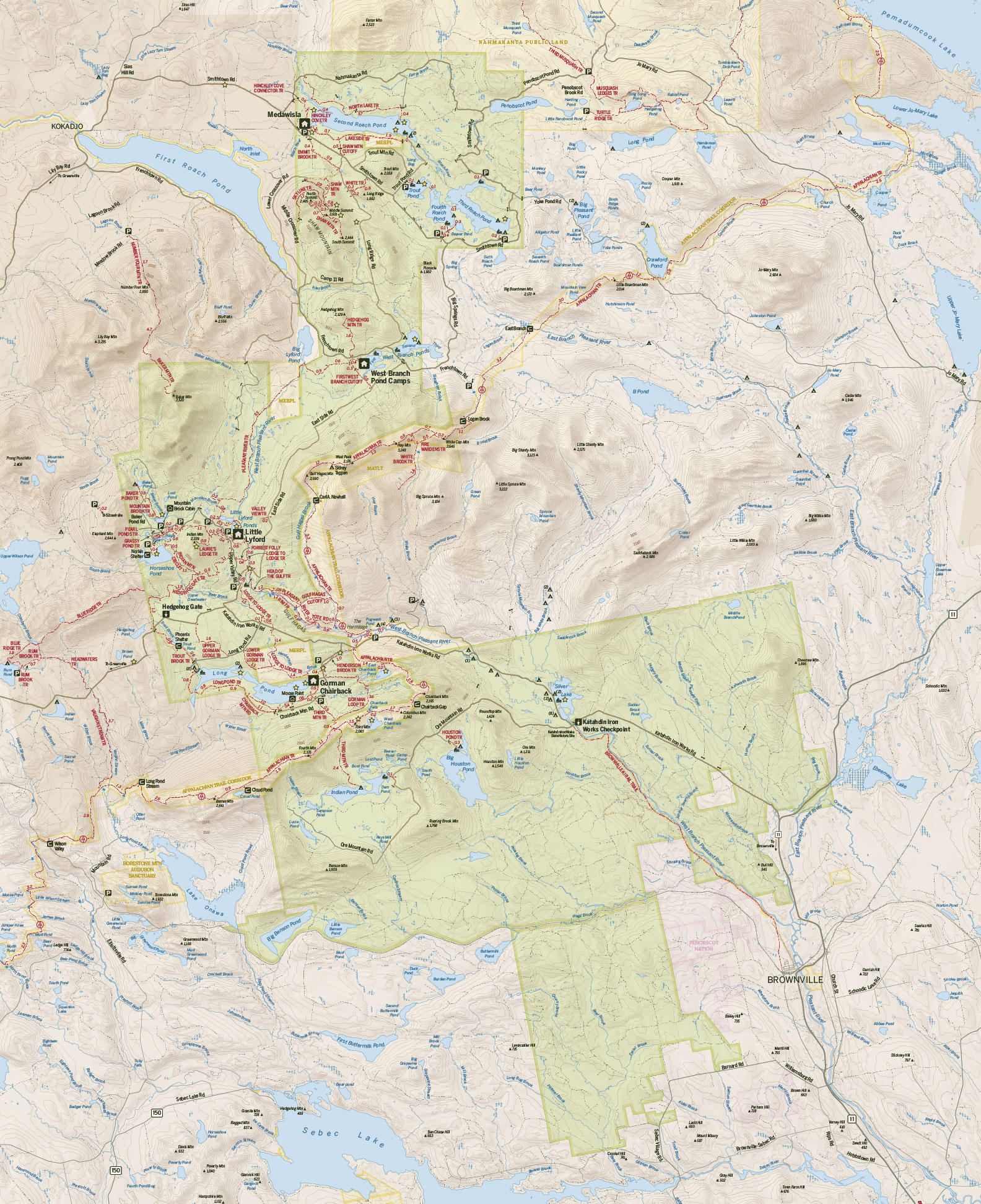 The entire large map layout